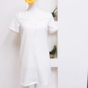 White Cutout Blouse/Dress